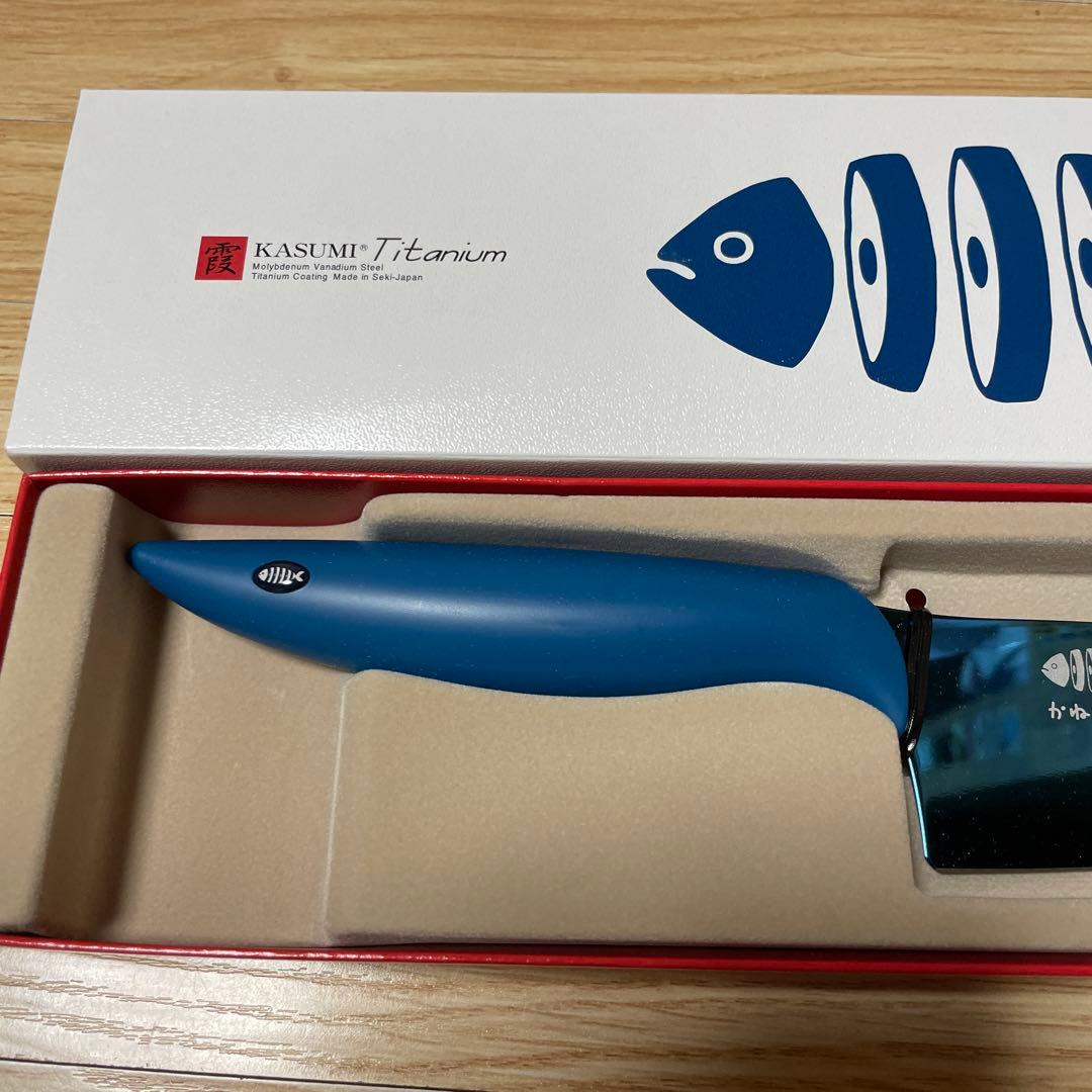 新品未使用品 きまぐれクック 包丁 きまぐれブルー かねこ道具店