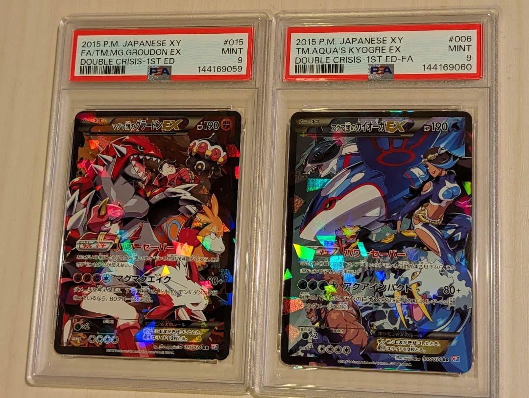 マグマ団のグラードンEX RR / アクア団のカイオーガEX RR