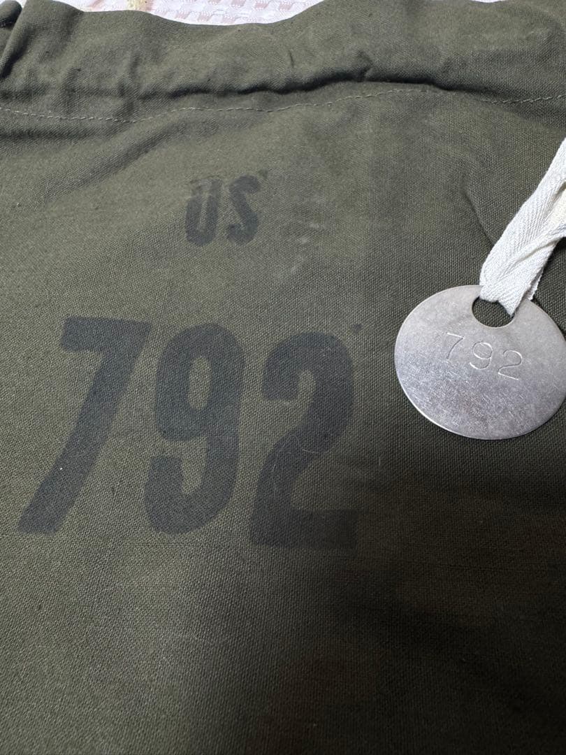 米軍 実物 50年代 貴重品袋 792 米軍 実物 50年代 貴重品