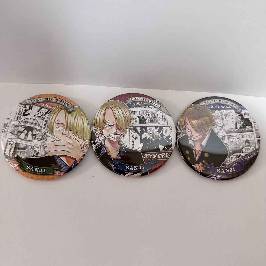 ワンピース サンジ 缶バッジ ヒーローズ バラティエ アラバスタ
