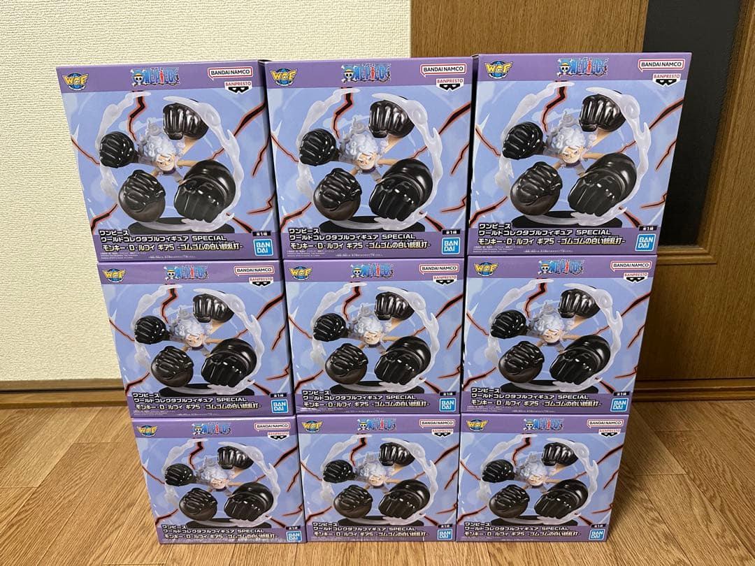 ワンピース　ワールドコレクタブルフィギュア　ルフィ　ニカ　ギア5 9個セット