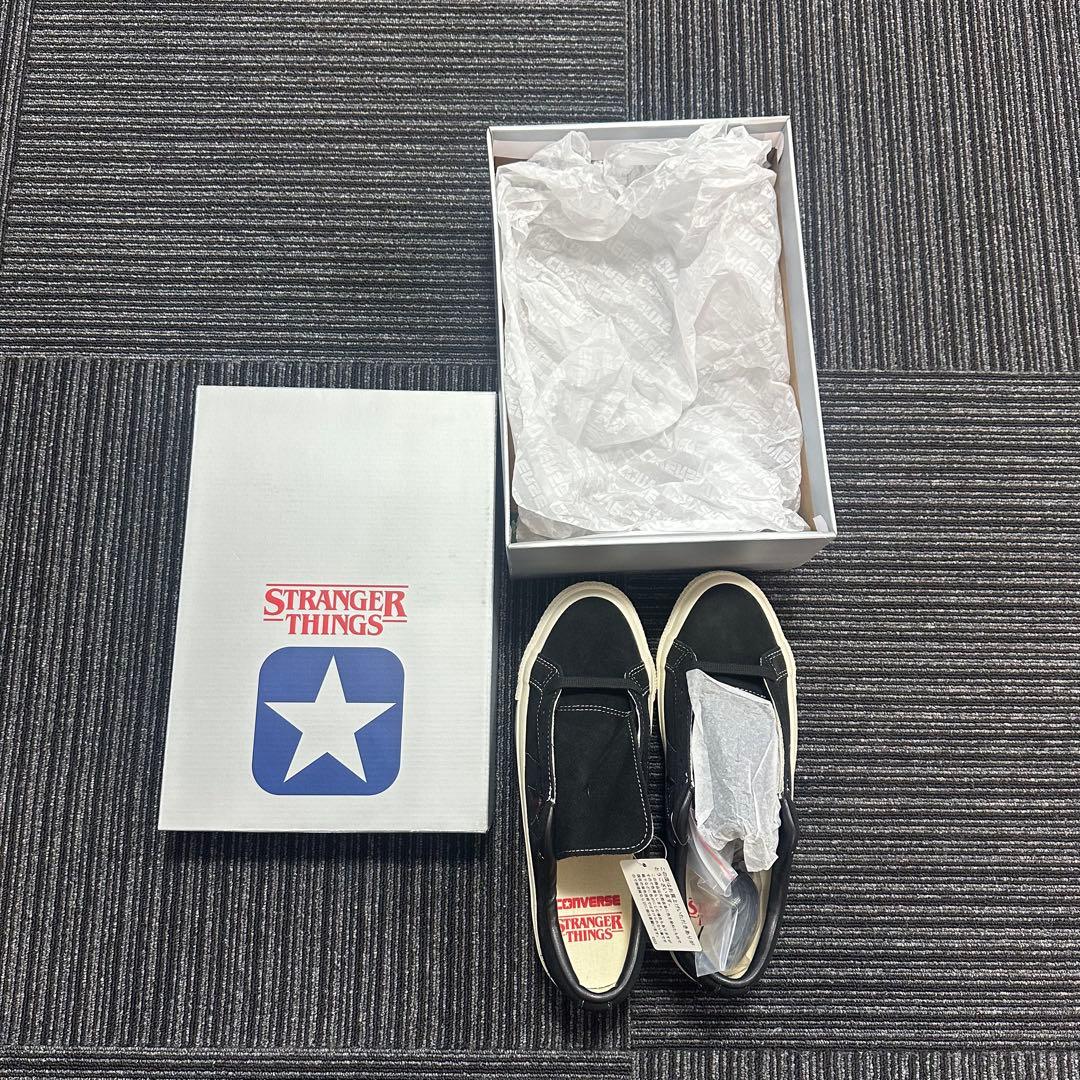 靴 One Star Suede/Stranger Things 5 CONVERSE ONE STAR SUEDE / STRANGER THINGS 5 BLACK（コンバース ワン