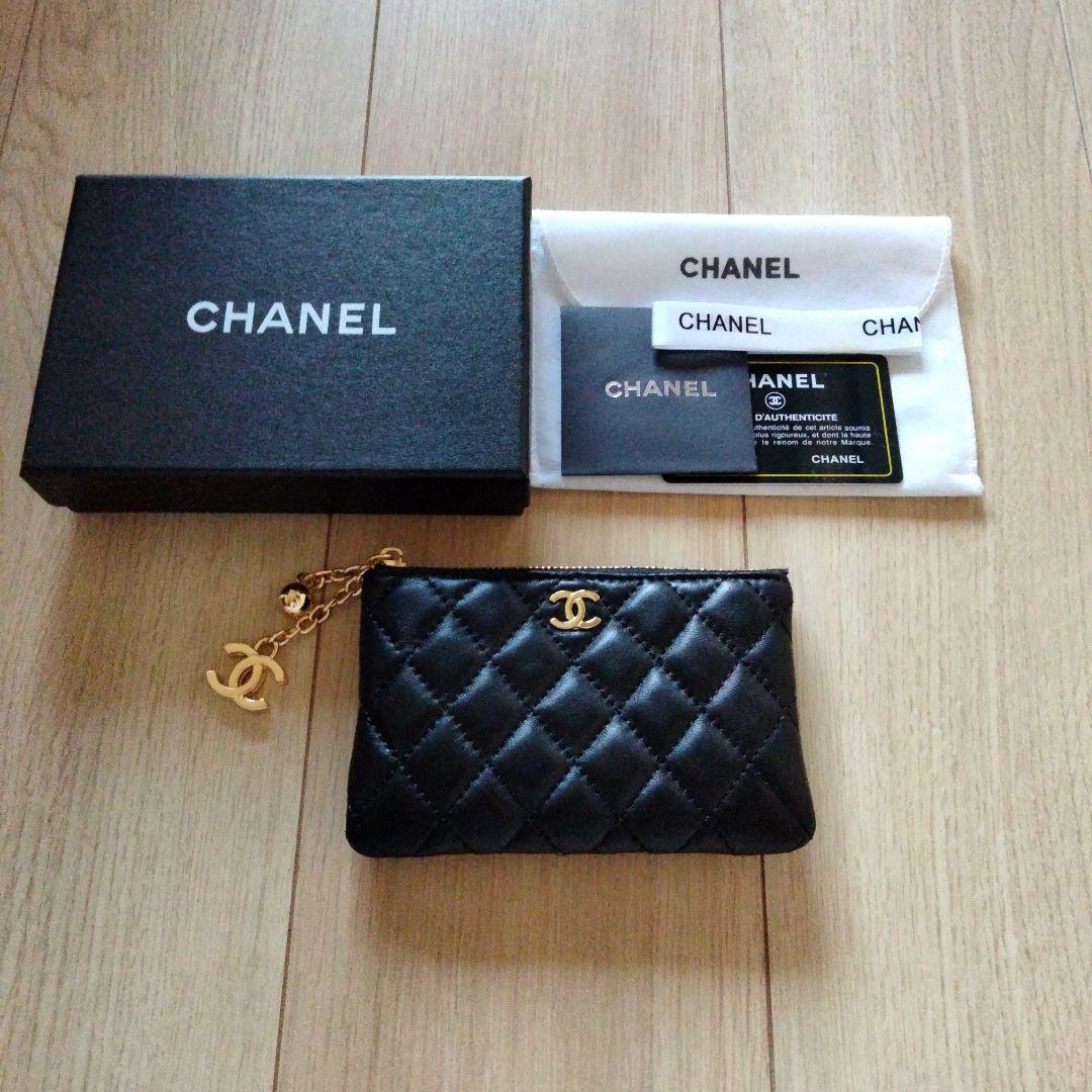 CHANEL 】ブラック レザー コインケース カード収納付き ノベルティ