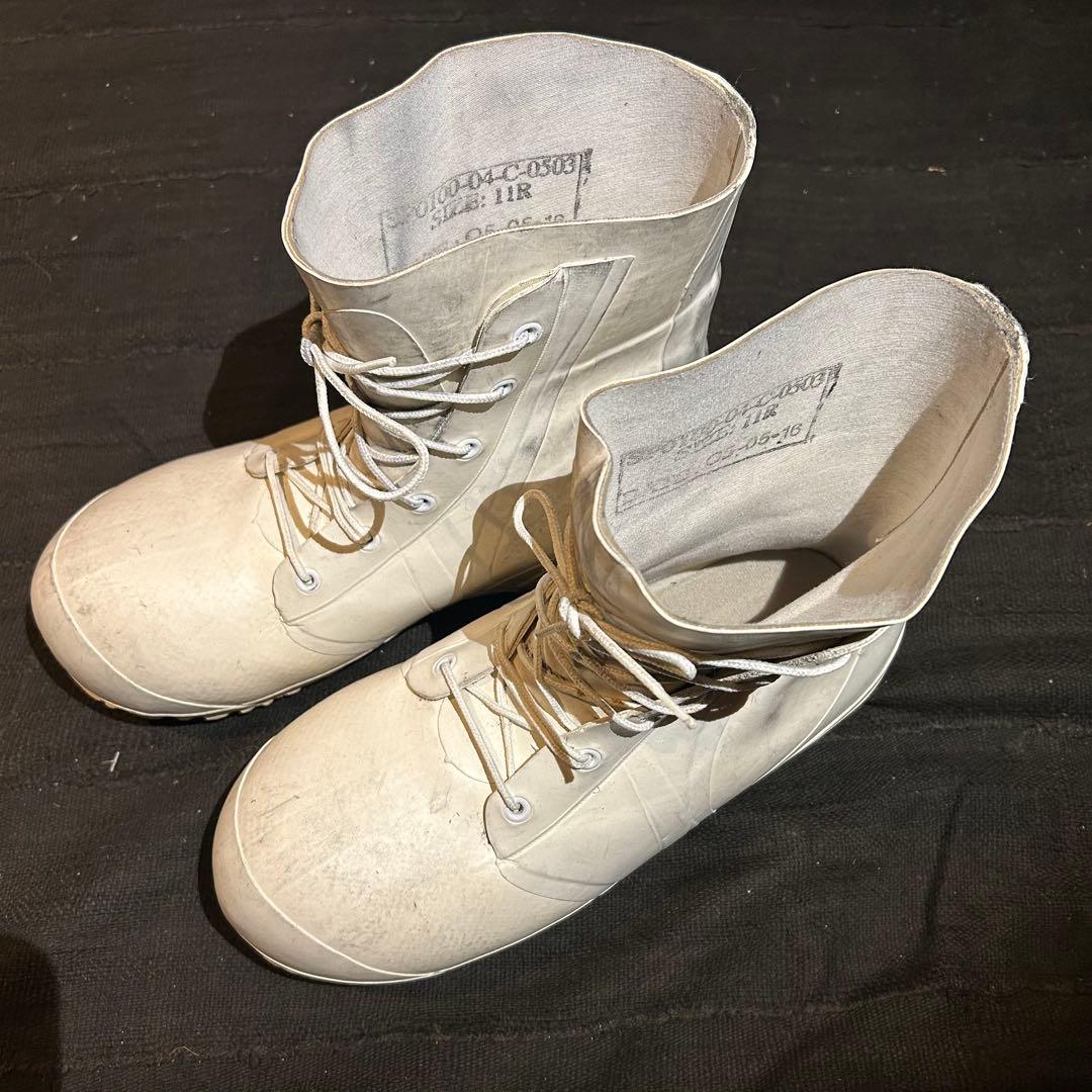 米軍 USARMY バニーブーツ ミッキーマウスブーツ ホワイト 11R