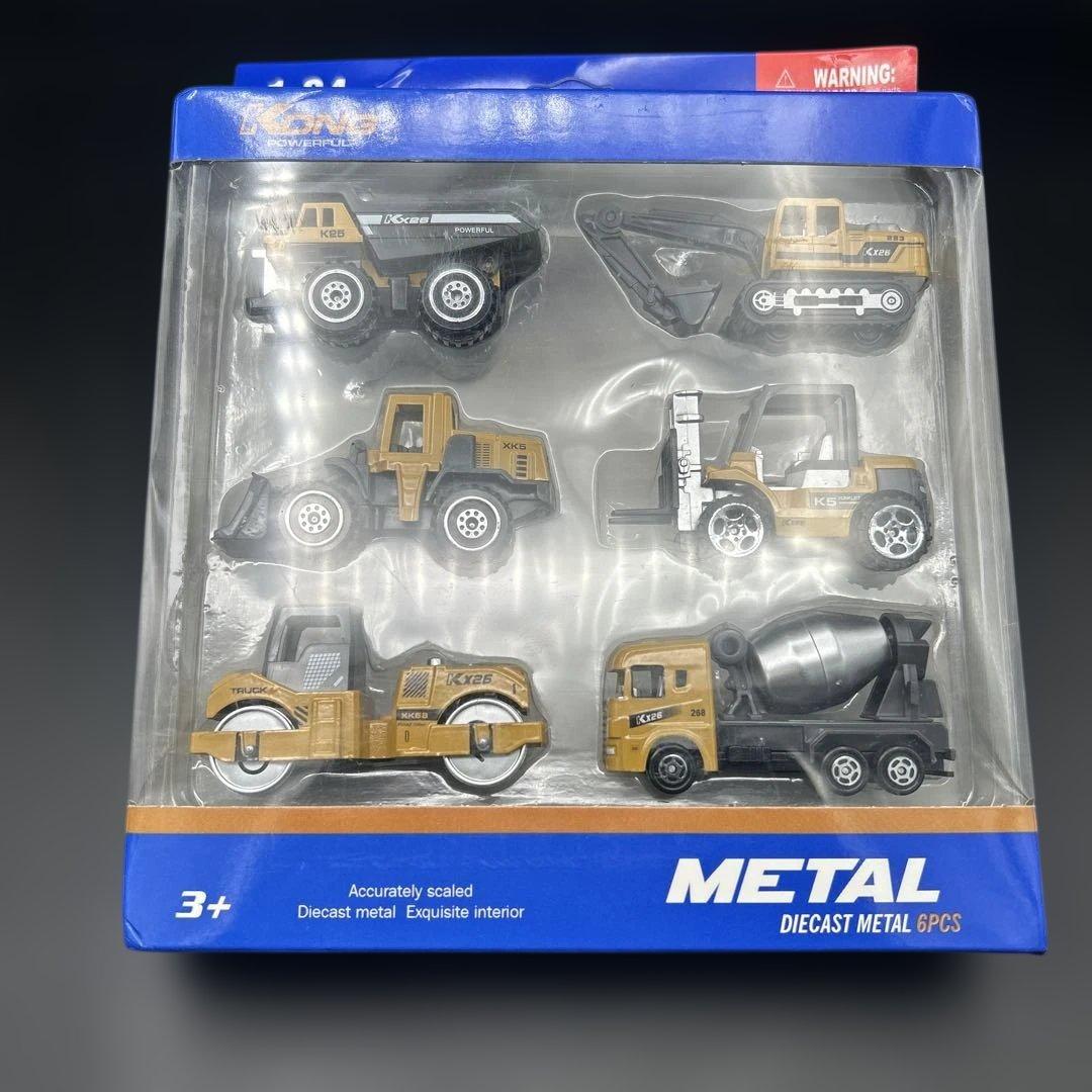 ダイキャスト製 建設重機ミニカー 6台セット 現場車両コレクション