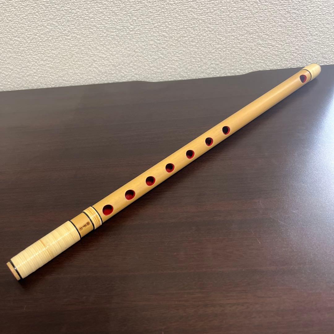 紫山 篠笛 獅子田 籐両巻 7穴 6本調子