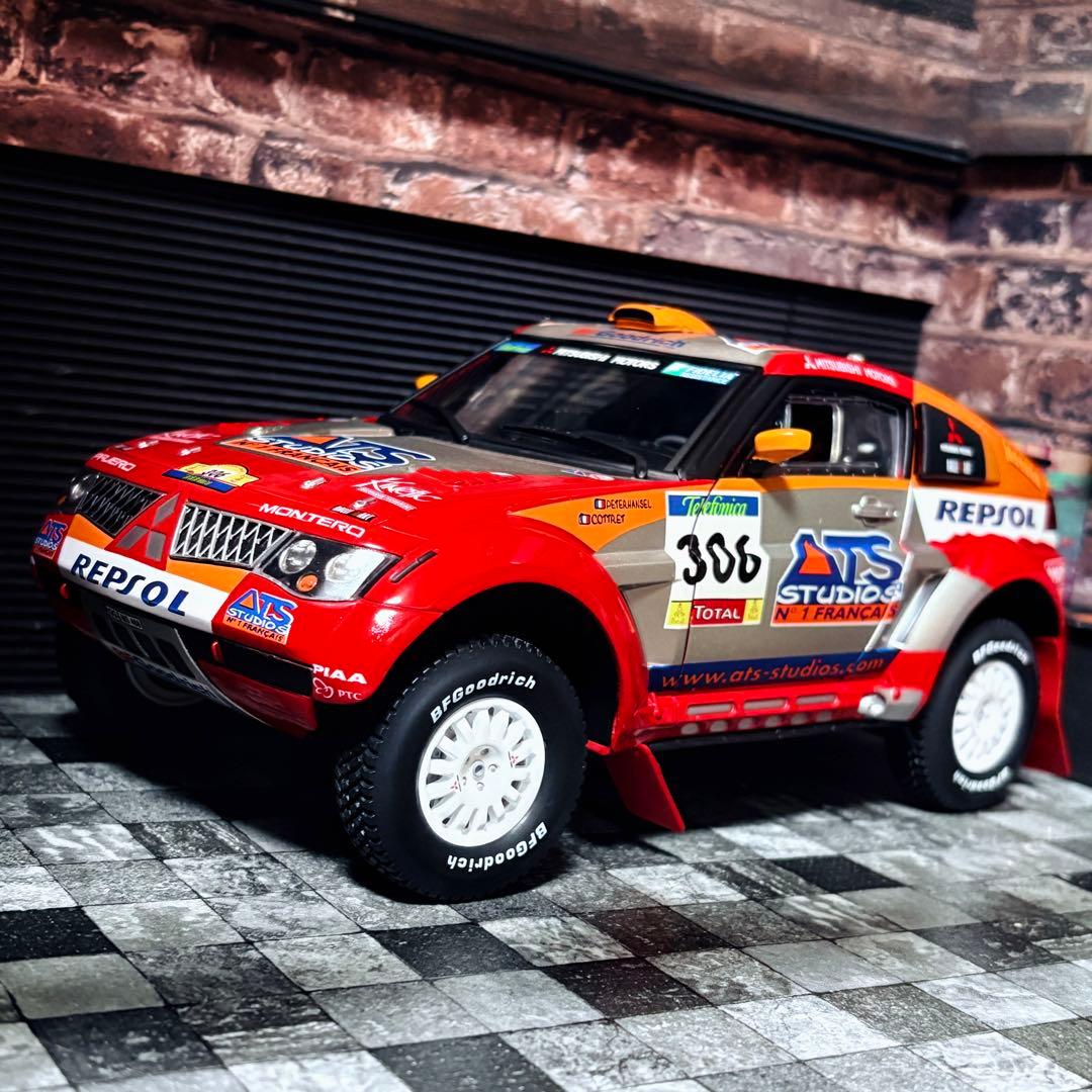 カスタム品 1/18 Solido 三菱 パジェロ エボリューション ダカール