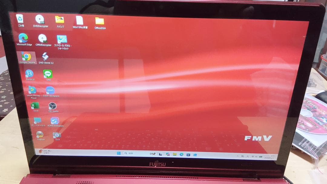 富士通 AH77/Mタッチ操作可office2024付Blu-ray内蔵SSD