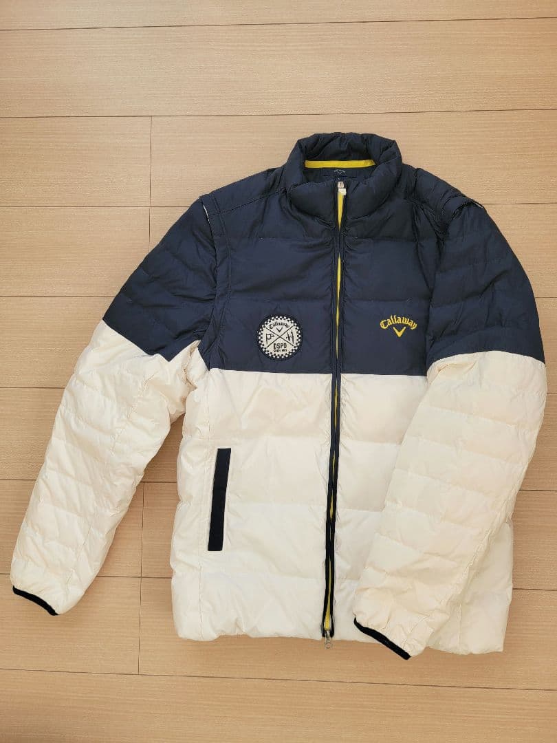 Callaway ダウンジャケット　ダウンベスト ネイビー/ホワイト