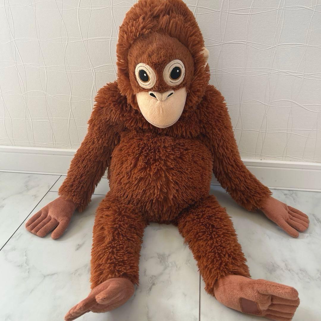 美品】IKEAオランウータン ぬいぐるみ ソフトトイ ふわふわ - メルカリ