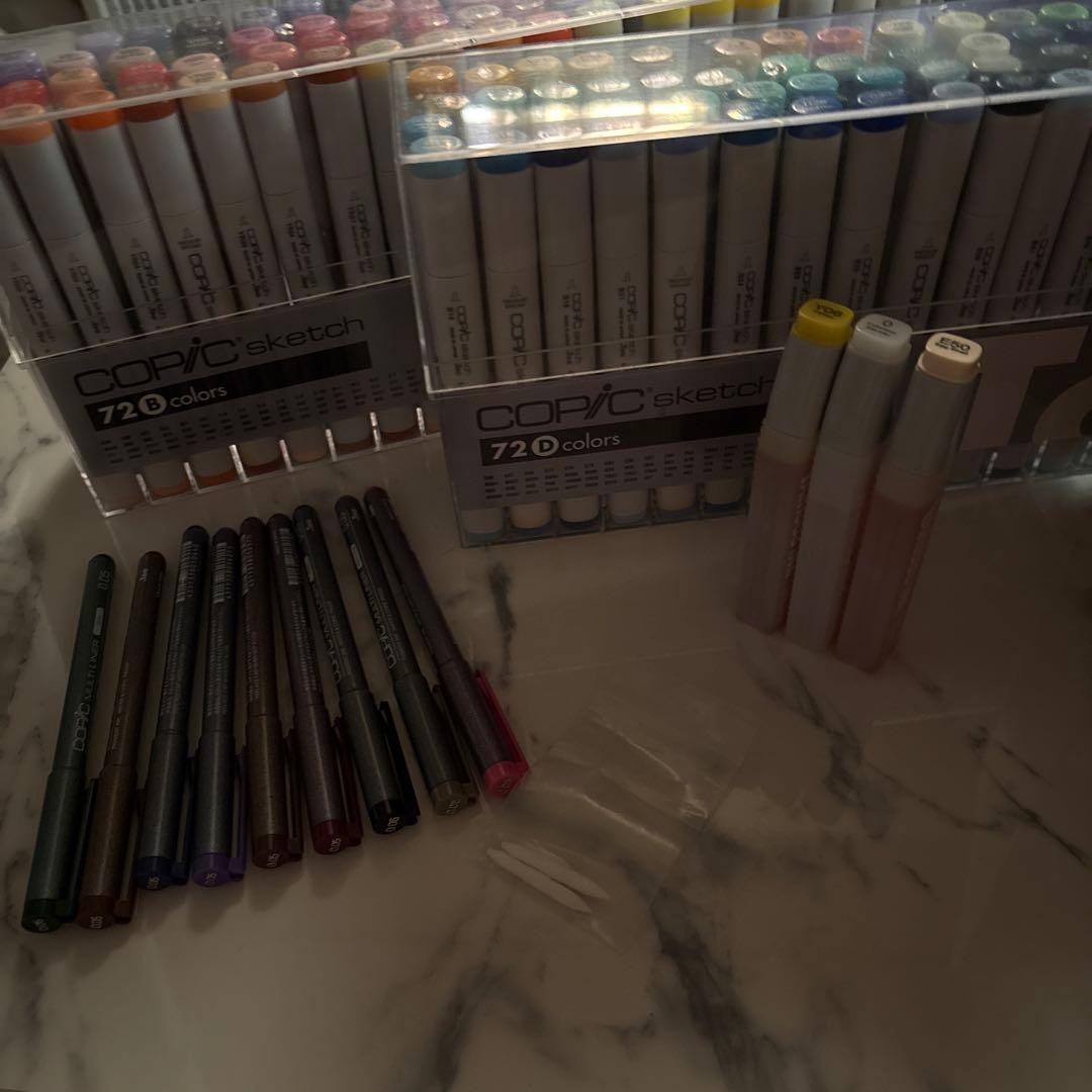 コピックスケッチ 211色 マルチライナー9色 バリオスインク3色 まとめ売り