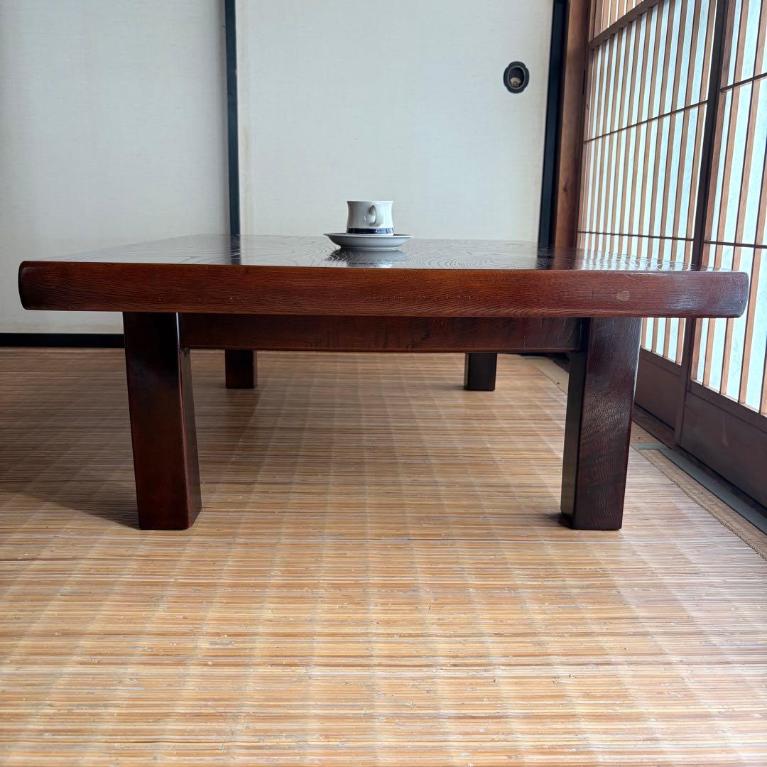 《送料込み》和モダン 座卓 ローテーブル ナラ突板仕上げ / 105×75cm