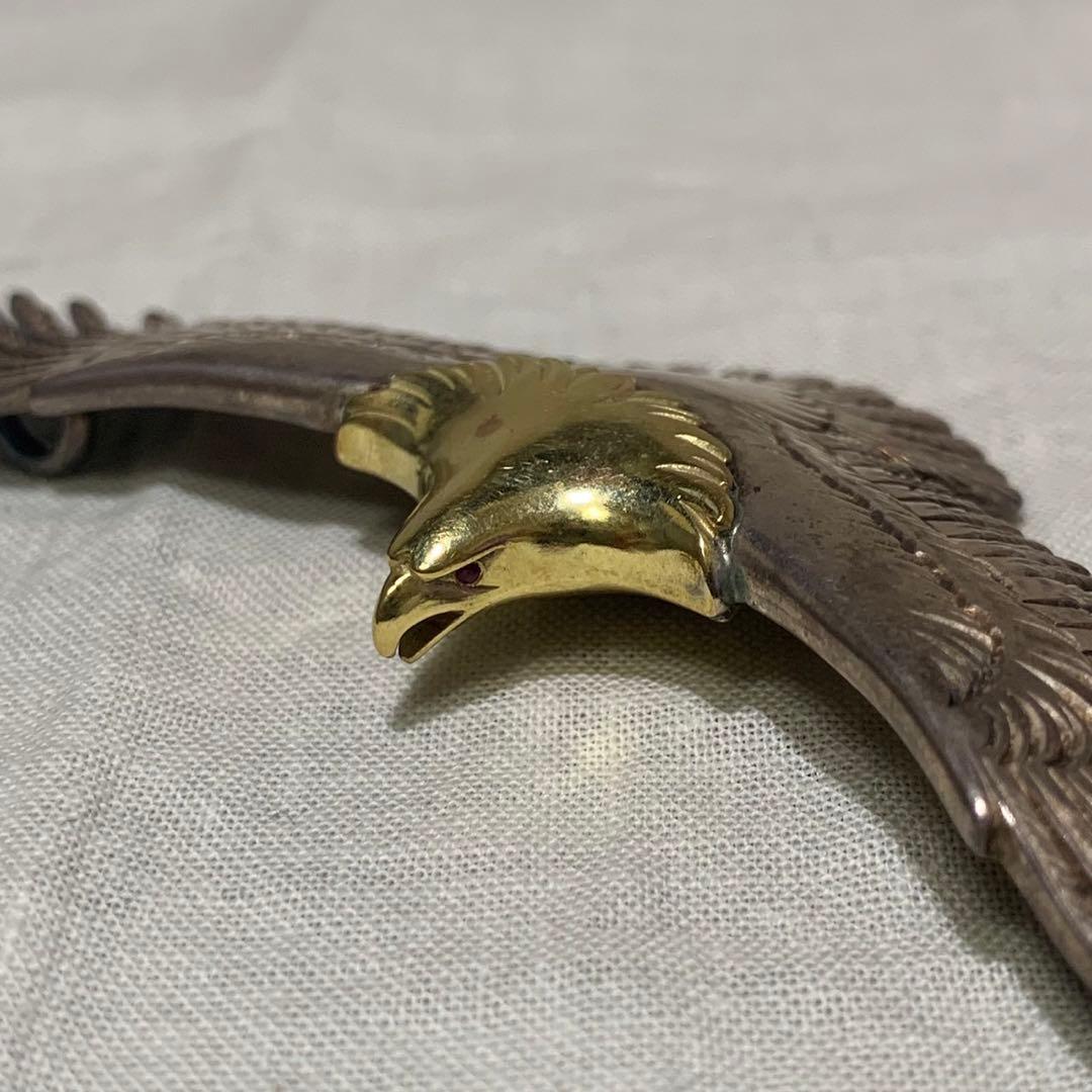 WING ROCK ウイングロック/ 18K 頭金 イーグル Lサイズ ルビー目