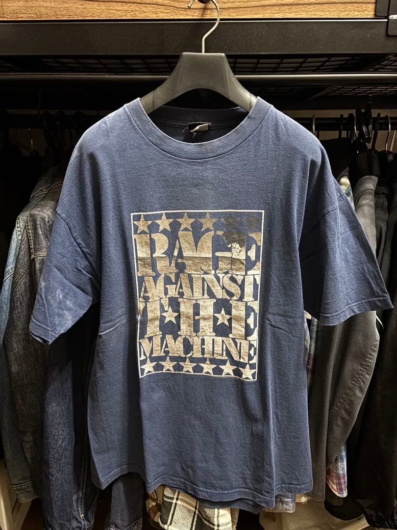 RAGE AGAINST THE MACHINE Tシャツ ネイビー