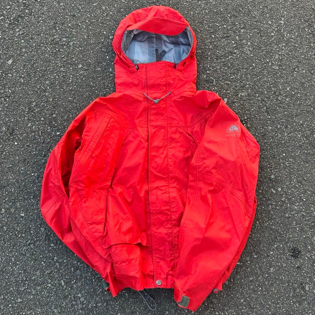 00s Y2K NIKE ACG ナイキ ナイロンシェルジャケット 赤 テック - メルカリ
