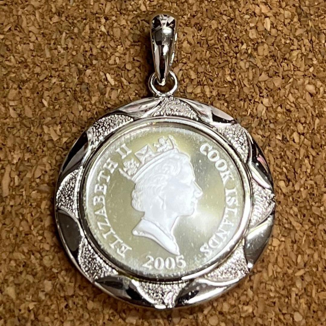 【ペンダントトップ 】［純銀］silver999 クック諸島