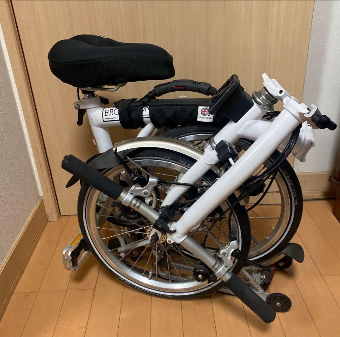 BROMPTON S6R ホワイト　プロンプトンの折りたたみ自転車