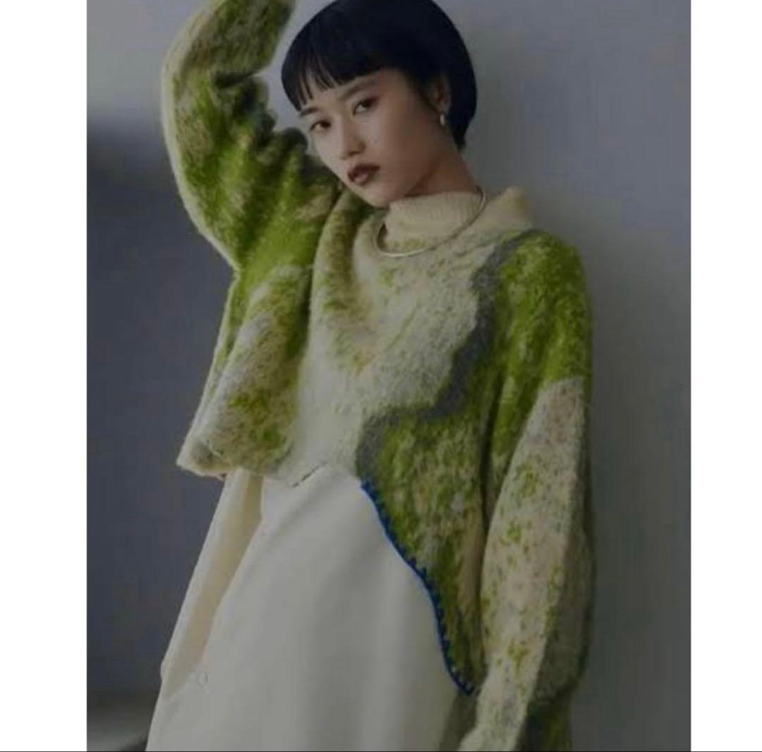 おもち様＊Ameri VINTAGE UND RUST ART KNIT TOP