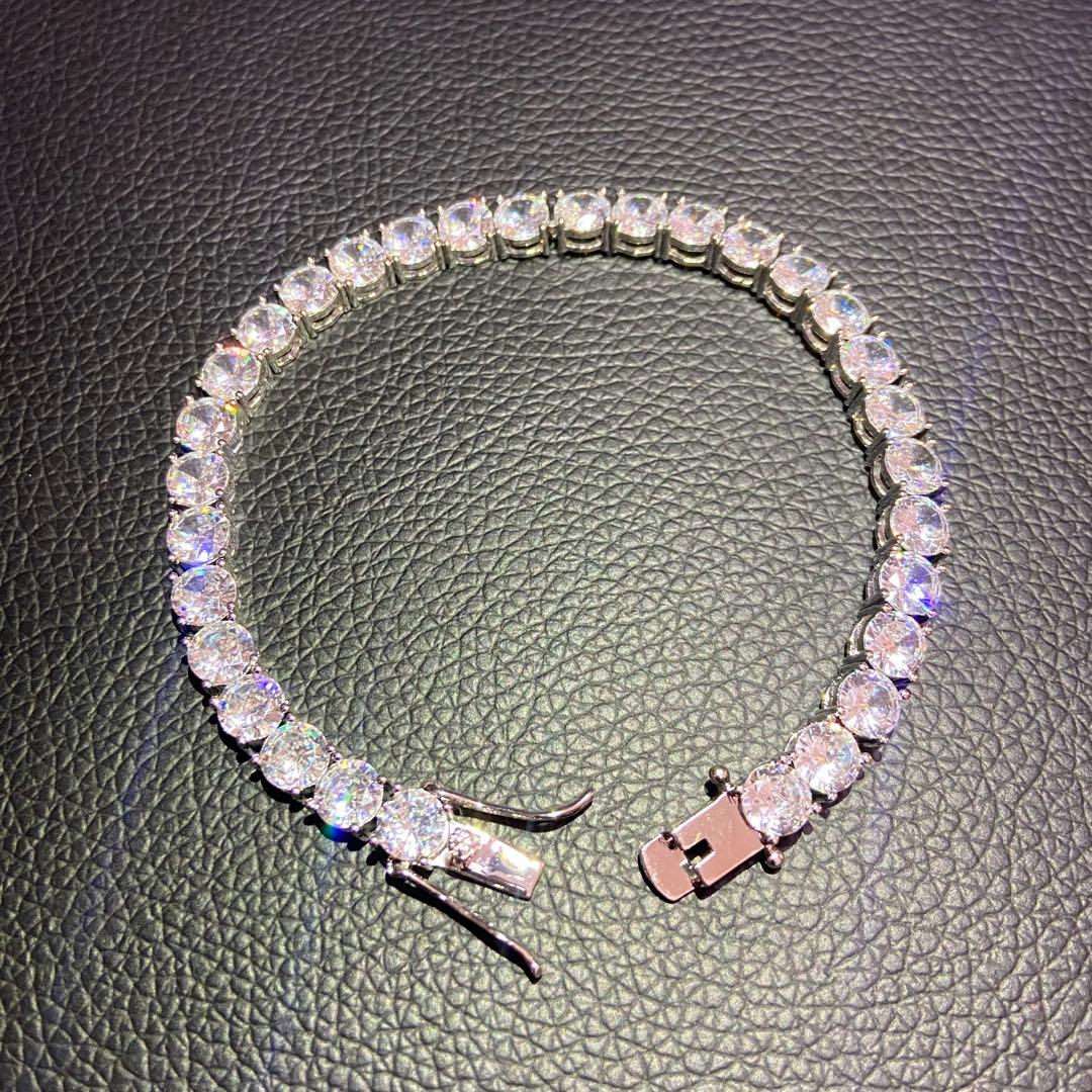 舐達麻着用 18k gp czダイヤ テニスブレスレット シルバー アバランチ