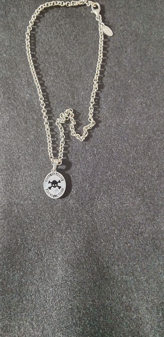 ヴィヴィアン ネックレス ドクロ スカル バイカー 刻印