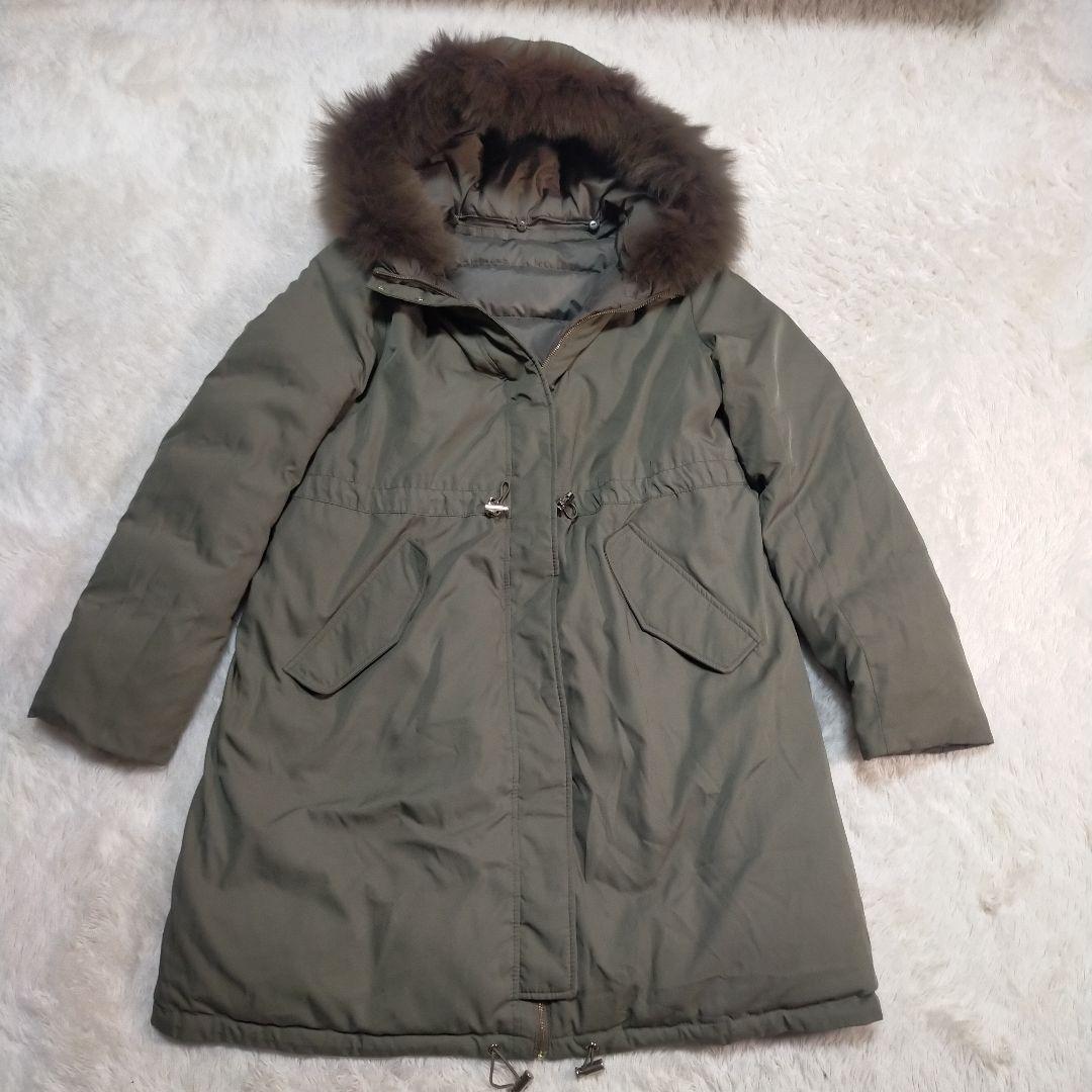 anysis 洗える リバーシブル ダウン ロング コート フォックスファー