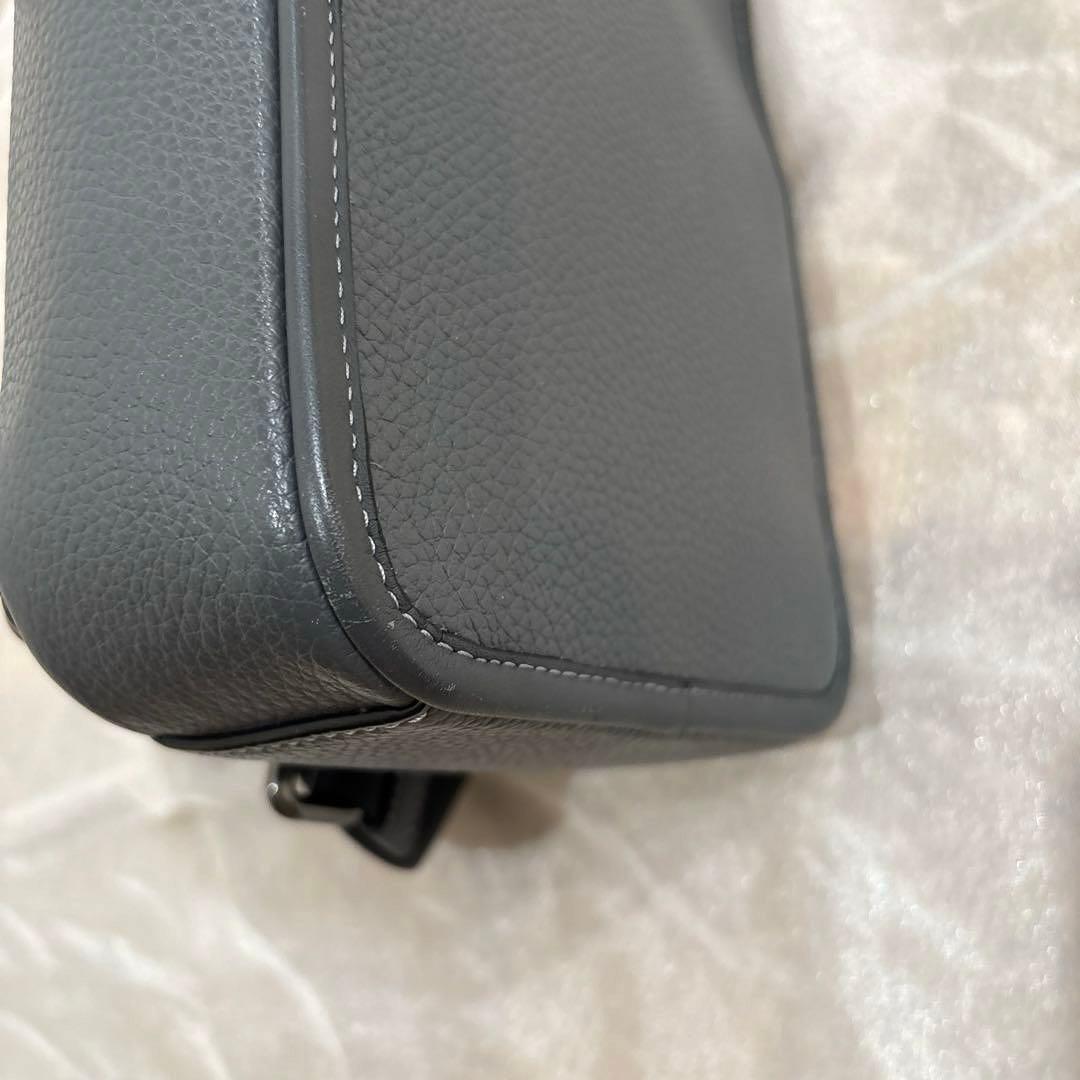 coach コーチ メンズボディバッグ ショルダーバッグ 美品 グレーレザー