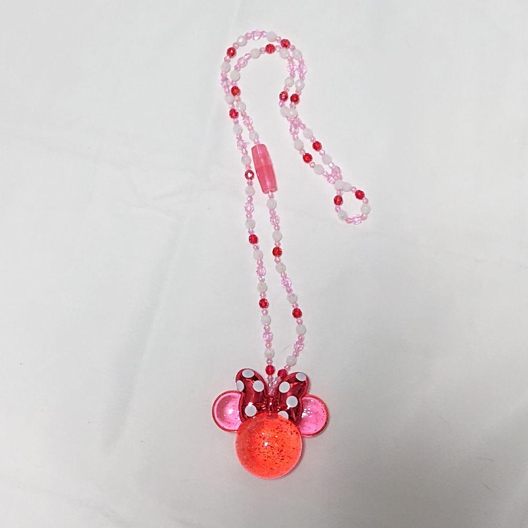 販売終了 ディズニー ミニー 光る ペンダント 赤 パルパルーザ - メルカリ