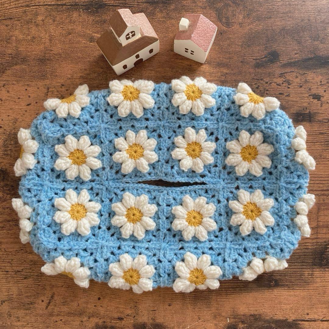 かぎ針編み＊ティッシュボックスカバー(57) - メルカリ