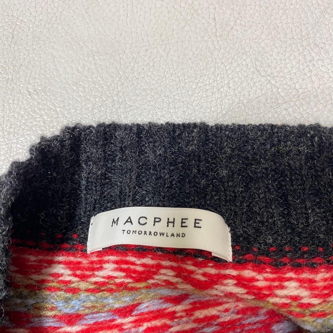 MACPHEE マカフィー ホールガーメントジャカード クルーネックプル