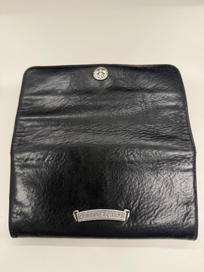 t*r様 ※限定期間価格1/5迄 正規品◆クロムハーツ　ジュディ　BRING購入 クロムハーツジュディウォレットクロスボタンブラックヘビーレザー