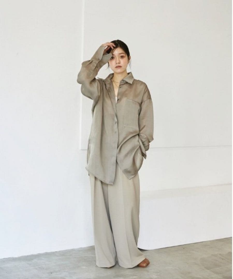 TODAYFUL オーガンジーポケットシャツ