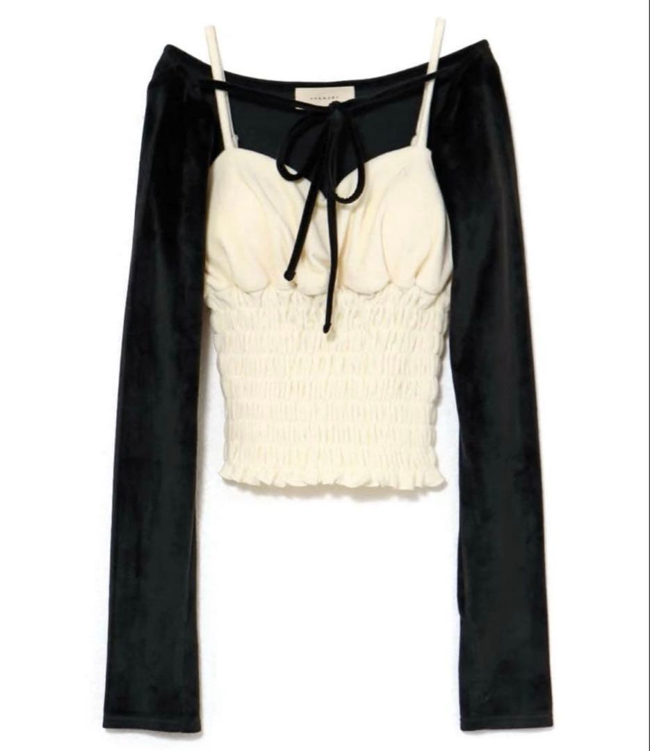 トップス andmary Mei shirring tops