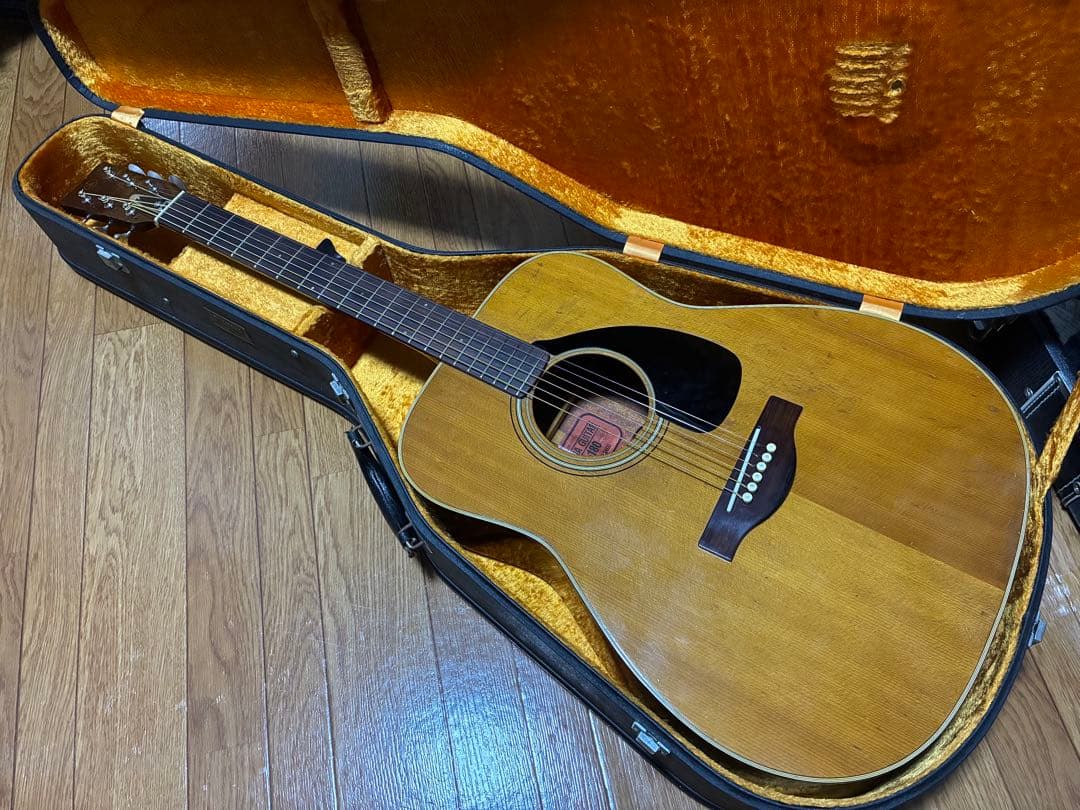 日本製 YAMAHA(ヤマハ)FG-180 赤ラベル エレアコ 純正HC付 YAMAHA FG-180 Red Label Lefty 1971年製 税込販売価格 ￥108,000