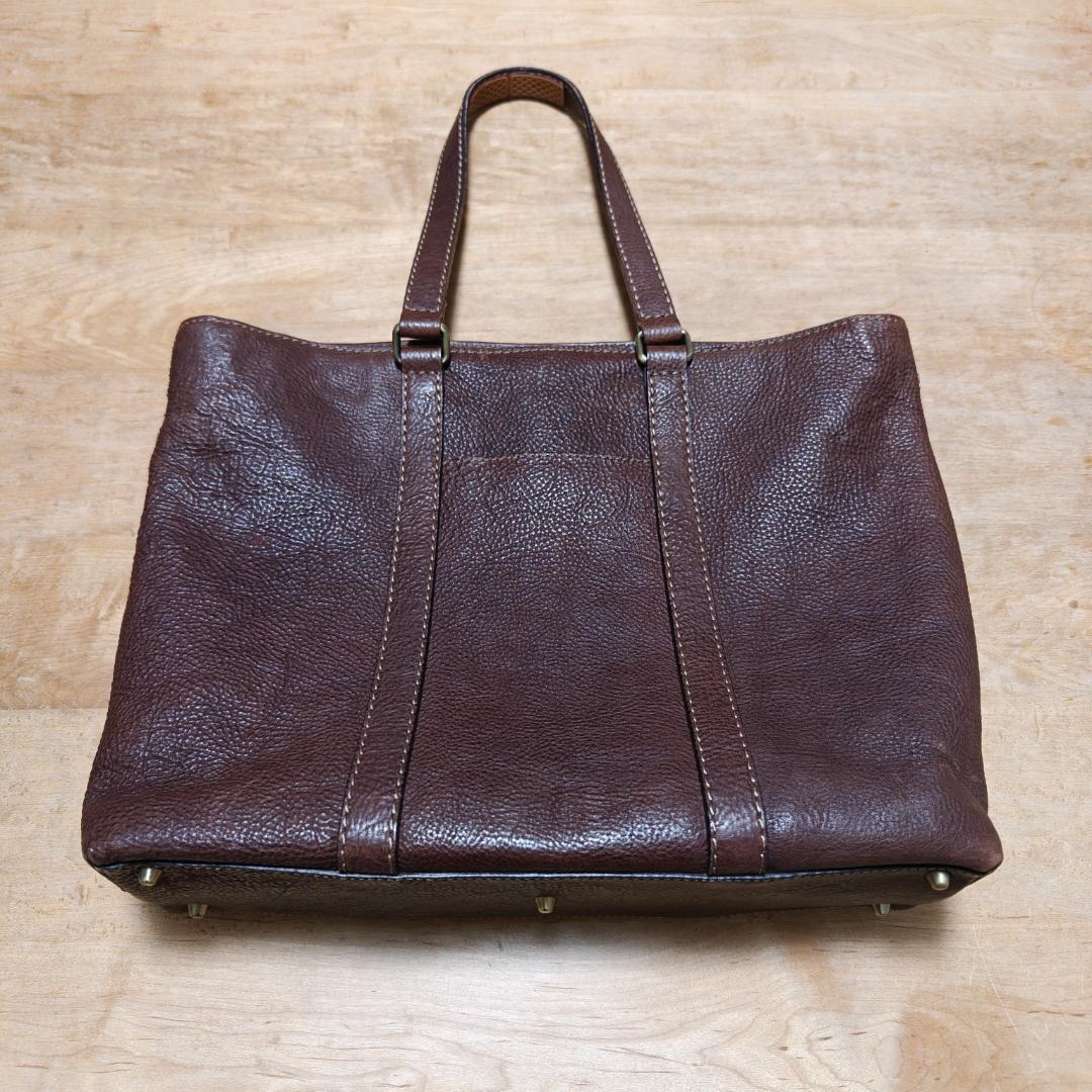 土屋鞄 ダークブラウン トーンオイルヌメ デイリートート - メルカリ