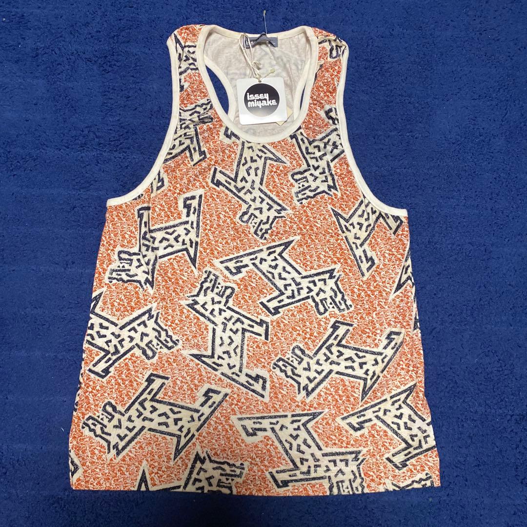 80s 筆タグ タグ付き ISSEY MIYAKE イッセイミヤケ タンクトップ