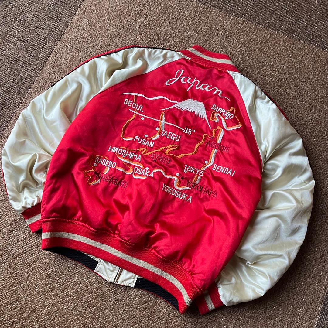70〜80s スカジャン souvenir jacket （検 50s 別珍