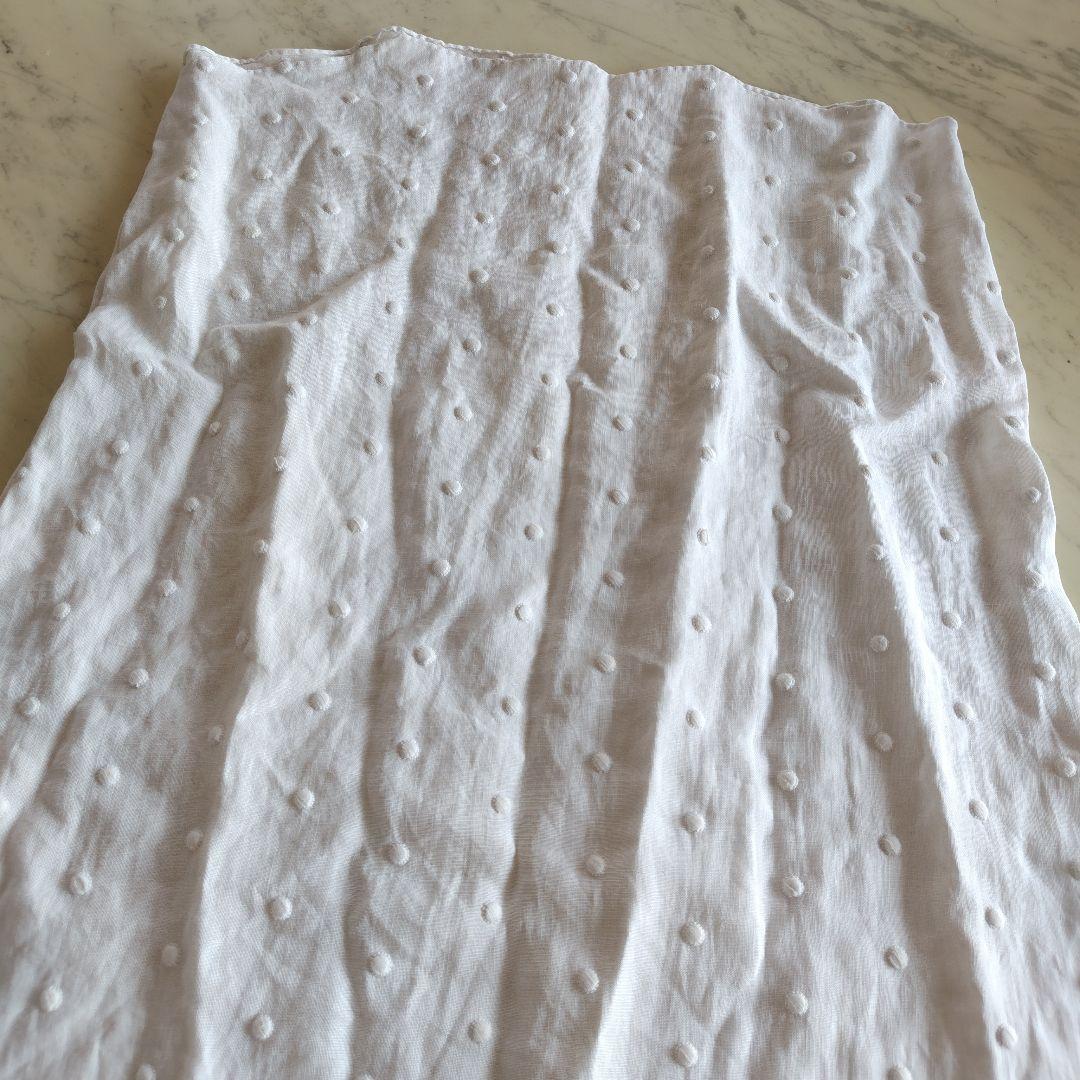 アンティークリネンドレス製作途中