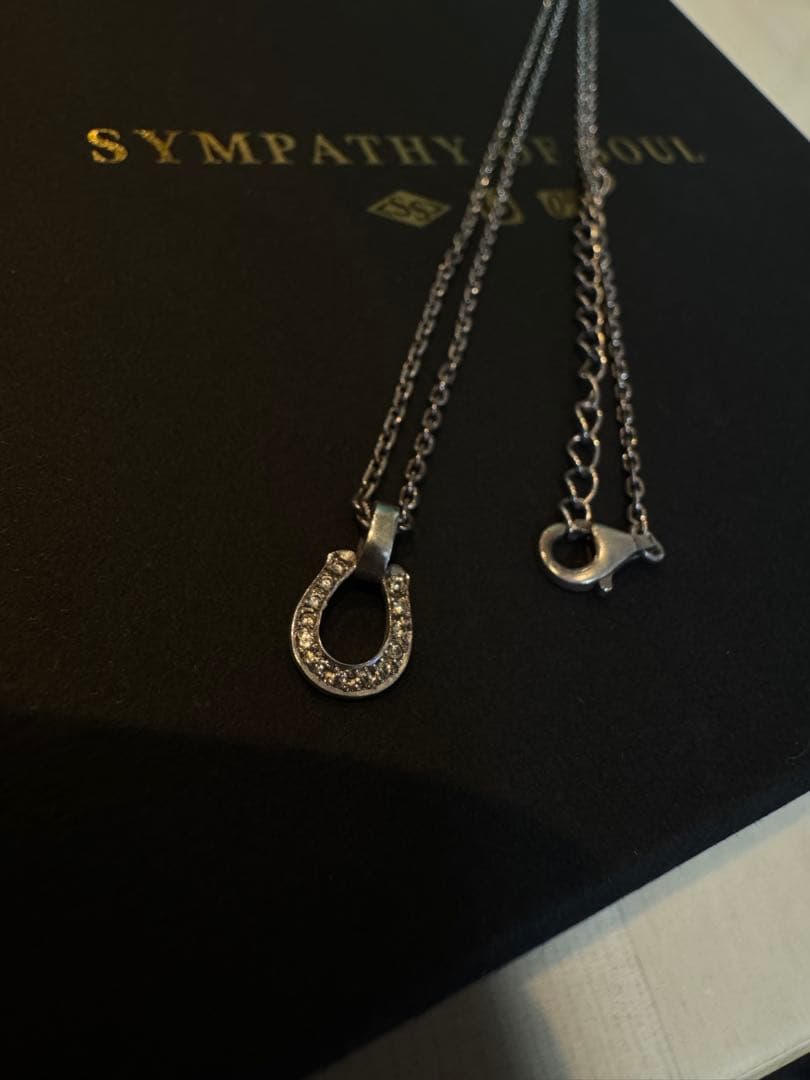 【美品】シンパシーオブソウルネックレス スモールホースシュー　ジルコニア