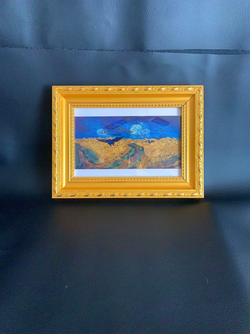 ゴッホxポケモンコラボ限定商品アートプリント、はがき正規品金枠額縁