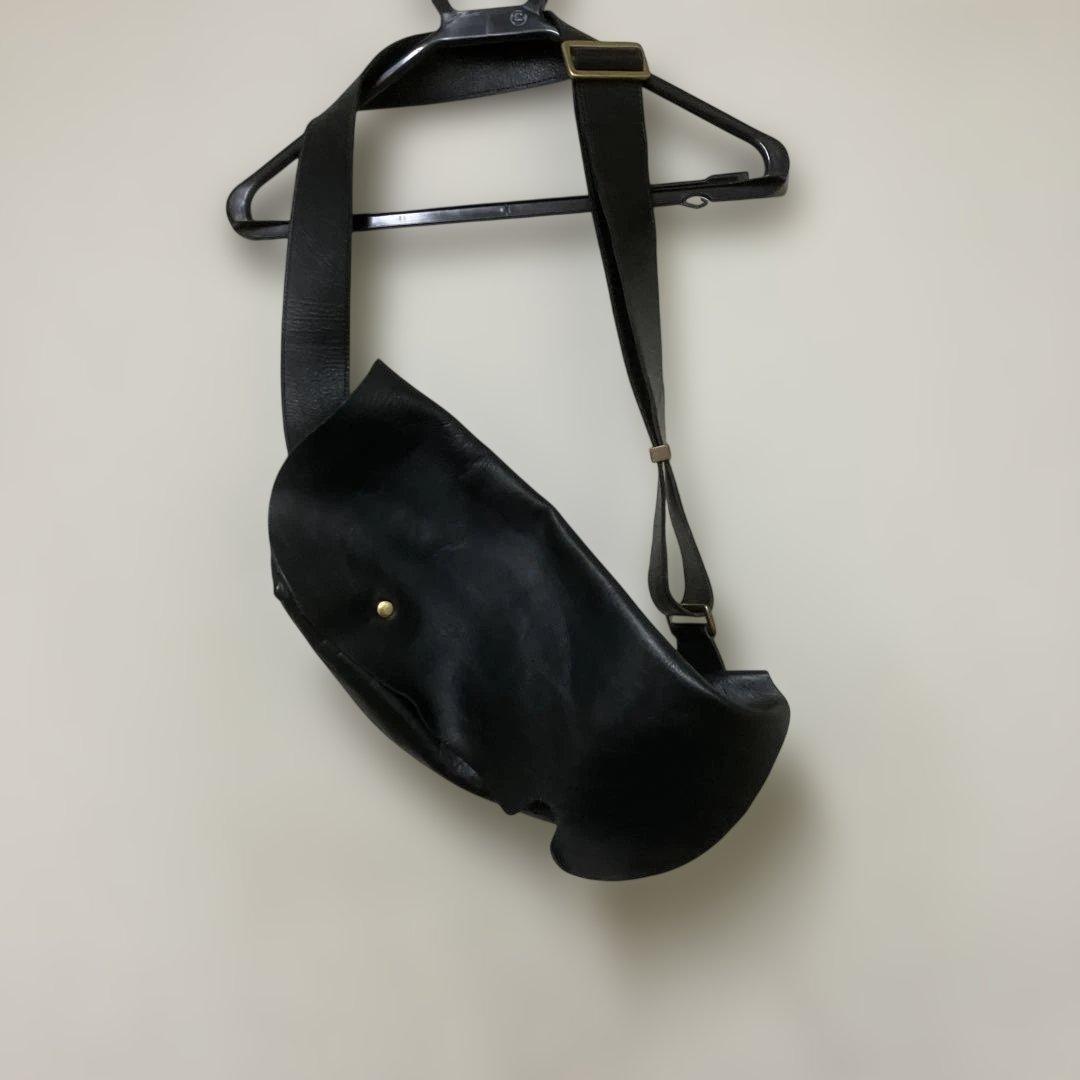 Uni&co. メッセンジャーバッグS LS オールレザー　ブラック　美品