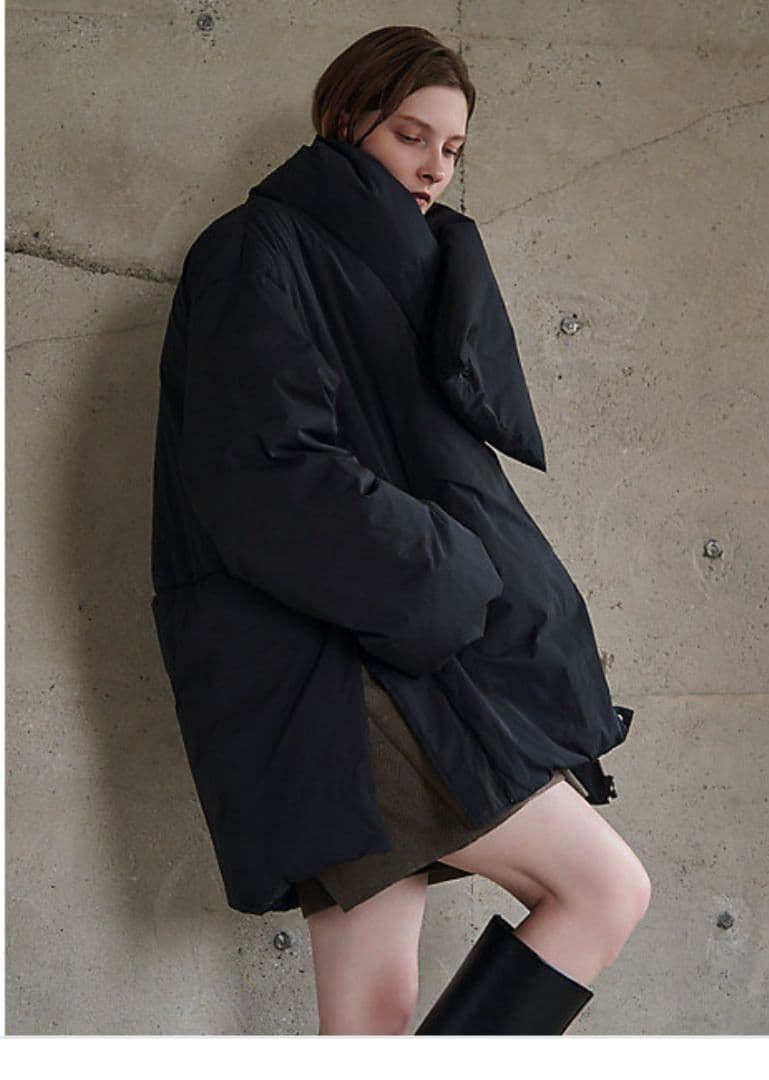 エレンディーク　オーバーサイズ ダウンジャケット ブラック