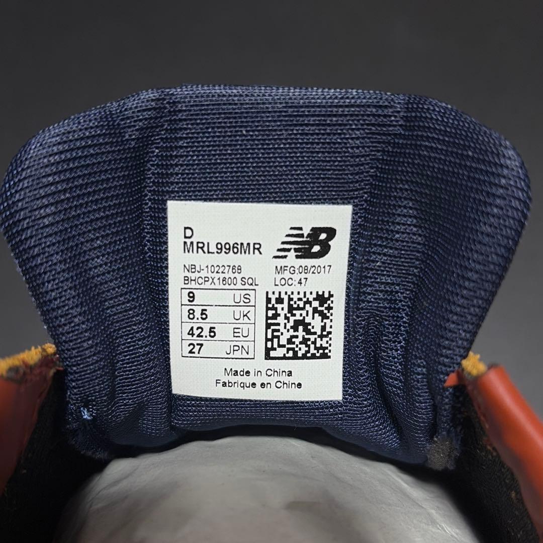 [新品箱付] ニューバランス MRL 996 MRスエード Tan 27.0cm
