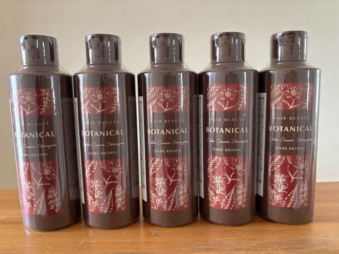 BOTANICAL カラーシャンプー ダークブラウン 5本セット