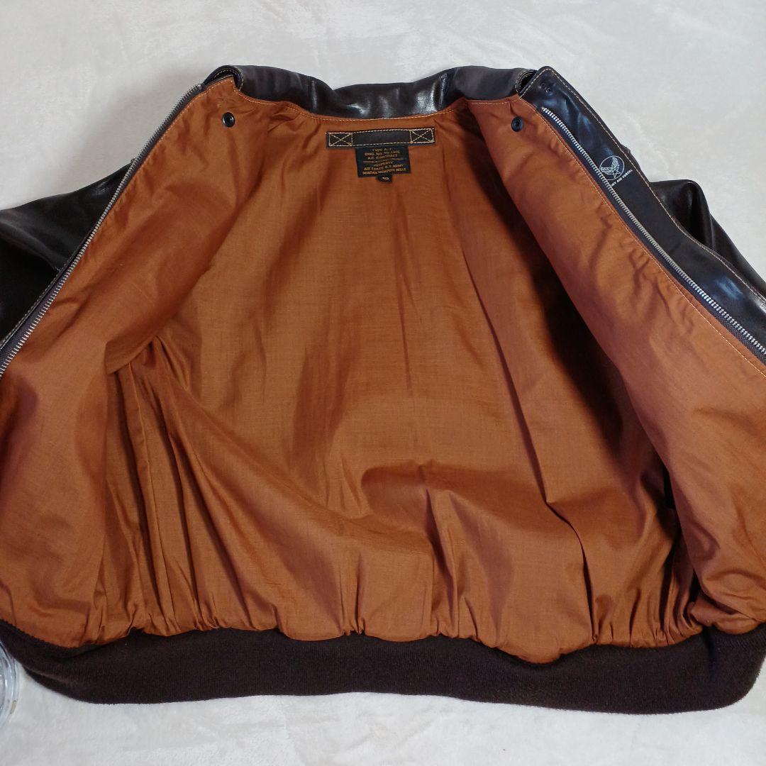 中田商店 モーガンメンフェスベル A-2 フライトジャケット 焦茶 サイズ