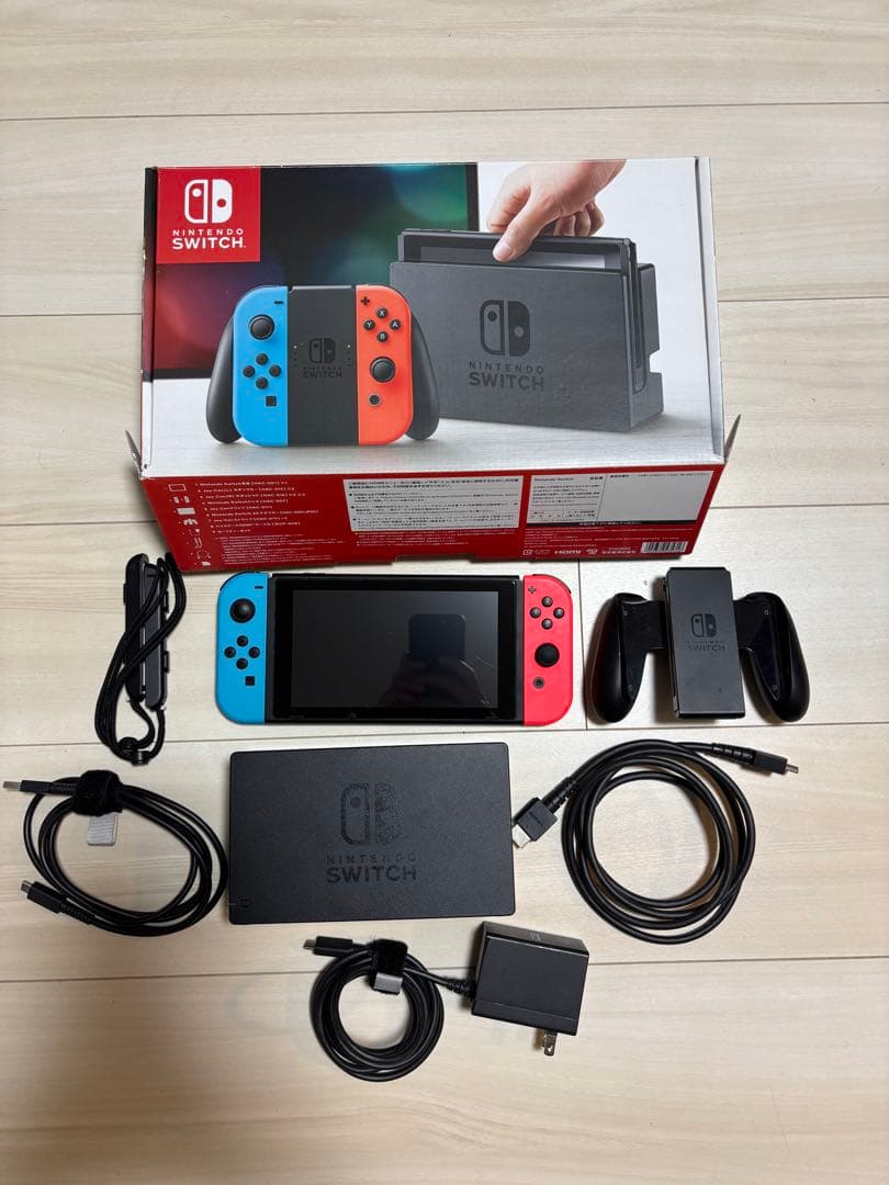 Nintendo Switch 本体 付属品セット 青/赤