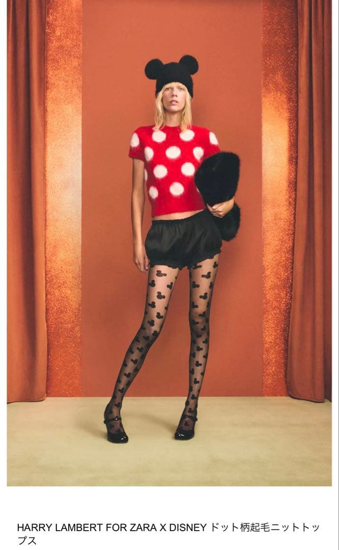 ZARA x DISNEY ドット柄ニットトップス S - メルカリ