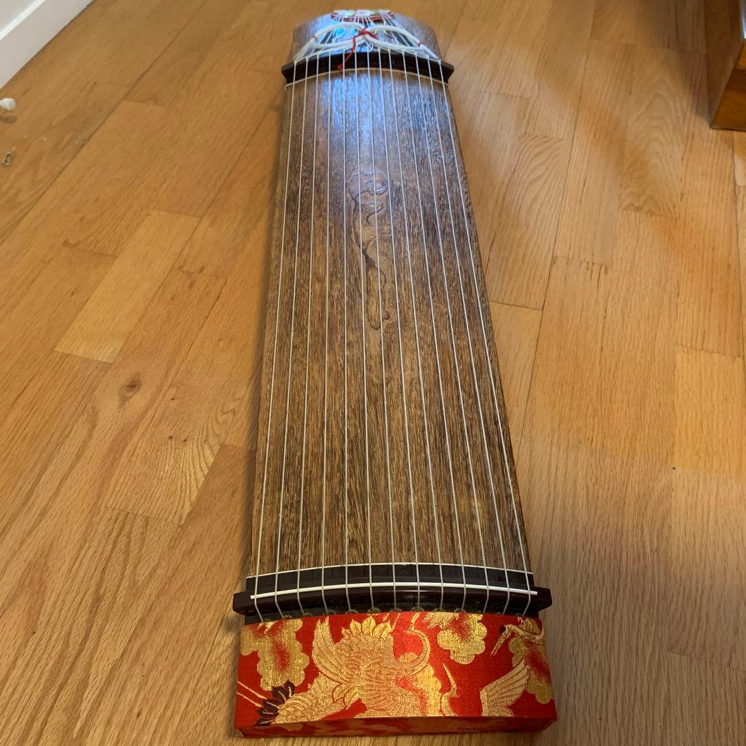 短琴　13弦 くり甲　上角作り　すだれ彫り　和楽器 お琴 短箏　弦楽器　3セット