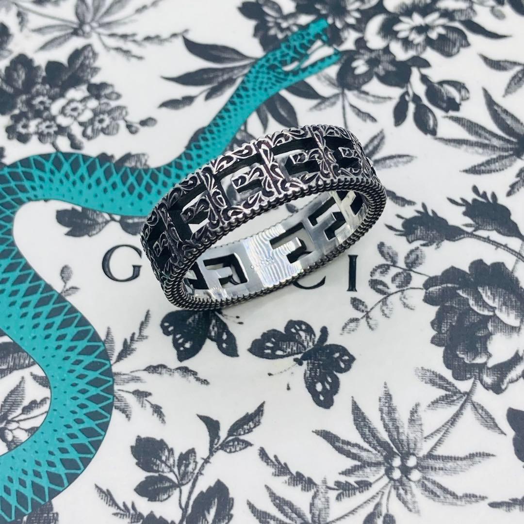 きりとさん！　GUCCI リング ナロー アラベスク G AG925 #21