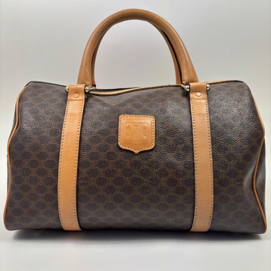 専用CELINE セリーヌ マカダム PVCレザー ボストンバッグ トリオンフ