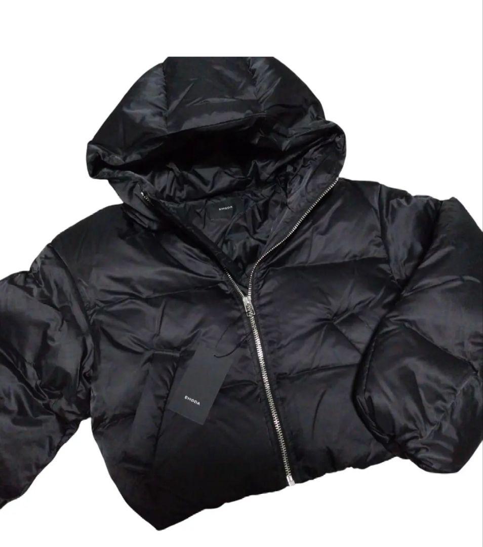 EMODA エモダ ショート ボリュームパフダウン ブラック 黒 F EMODA（エモダ）の「ショートボリュームパフダウン（ダウンジャケット